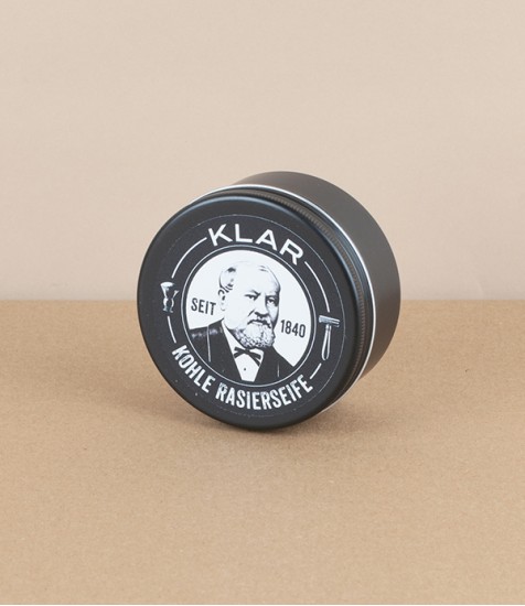 Klar Activated Charcoal Shaving Soap