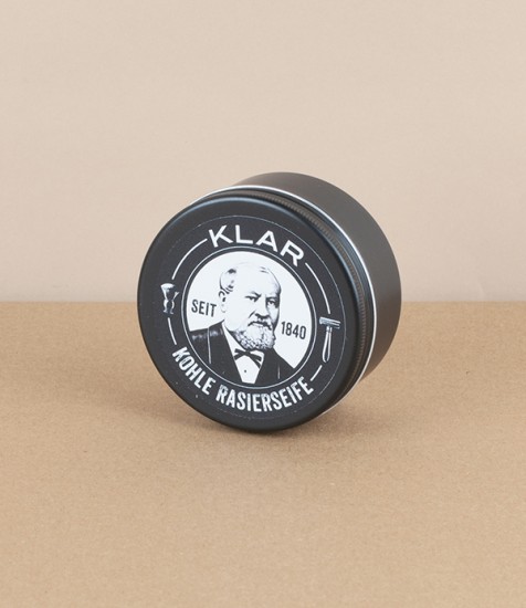 Klar Activated Charcoal Shaving Soap