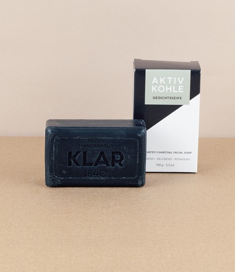 Klar Activated Charcoal Facial Cleansing Soap