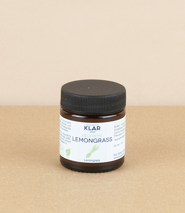 Klar Deodorant Cream, Lemongrass