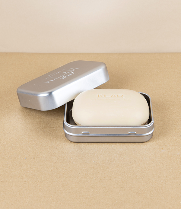 Klar Aluminium Soap Tin for Travel & Storage