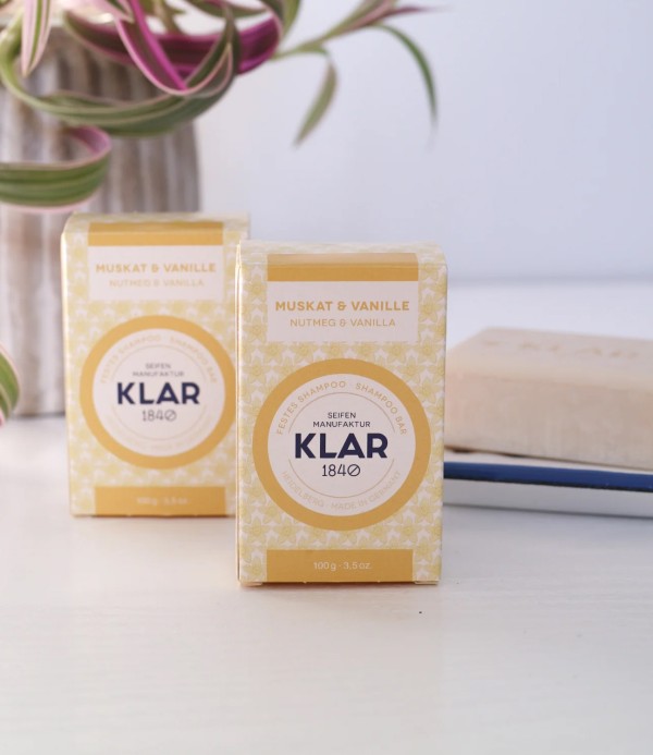 Klar Shampoo Bar, Nutmeg & Vanilla