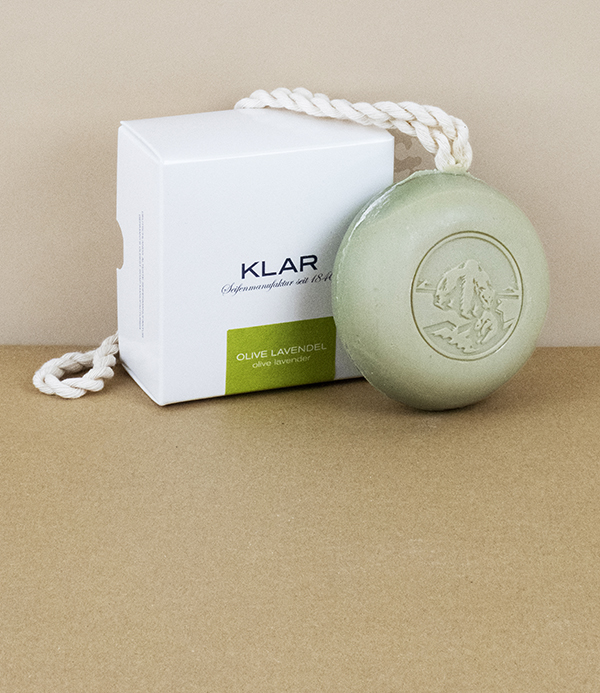 Klar Hair & Body Soap on the Rope, Lavender & Olive