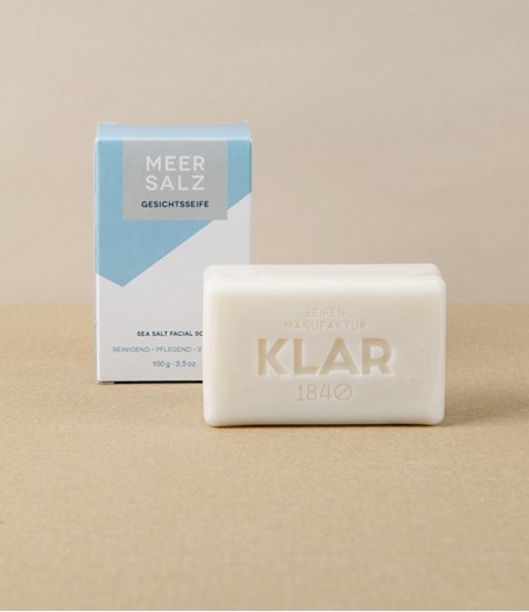 Klar Gently Exfoliating Face Soap, Sea Salt 