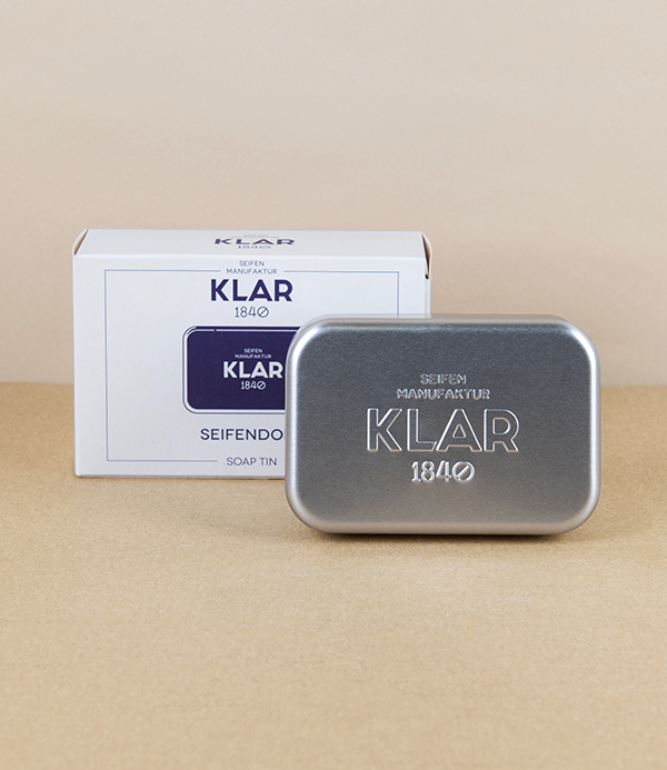 Klar Aluminium Soap Tin for Travel & Storage