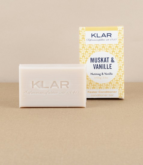 Klar Conditioner Bar, Nutmeg & Vanilla
