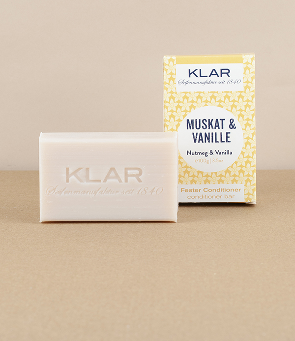 Klar Conditioner Bar, Nutmeg & Vanilla