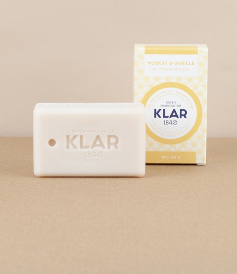 Klar Shampoo Bar, Nutmeg & Vanilla