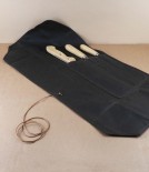 Spanish three knife stainless set with roll