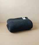 Knitted Organic Cotton Bath Towel, Graphite