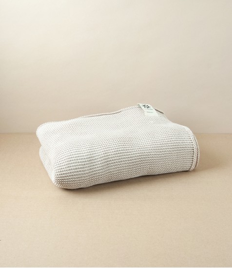 Knitted Organic Cotton Bath Towel, Natural