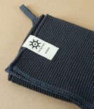Knitted Organic Cotton Hand-Towel, Graphite