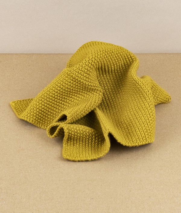 Knitted Household Cloth, Wheat