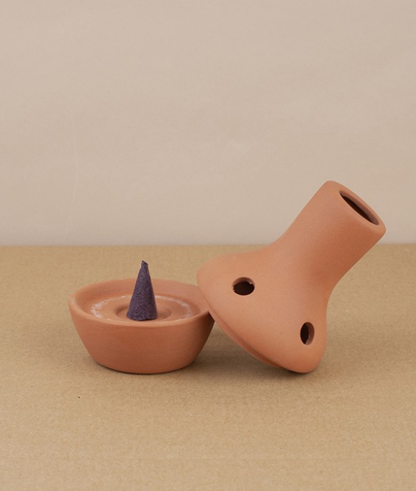 Terracotta Incense Cone Burner