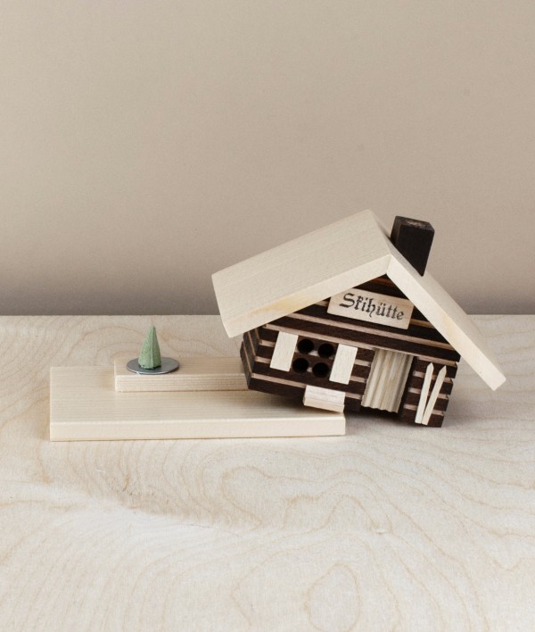 Wooden smoking house, incense burner