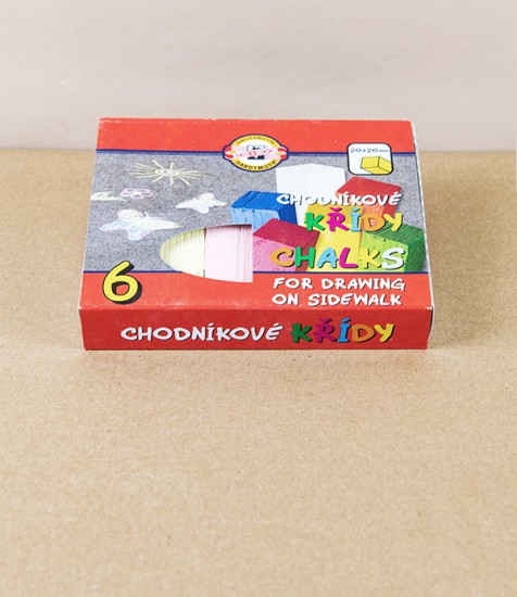 Koh-I-Noor Coloured Sidewalk Chalk, Set of 6