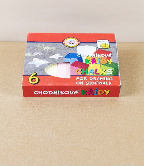 Koh-I-Noor Coloured Sidewalk Chalk, Set of 6