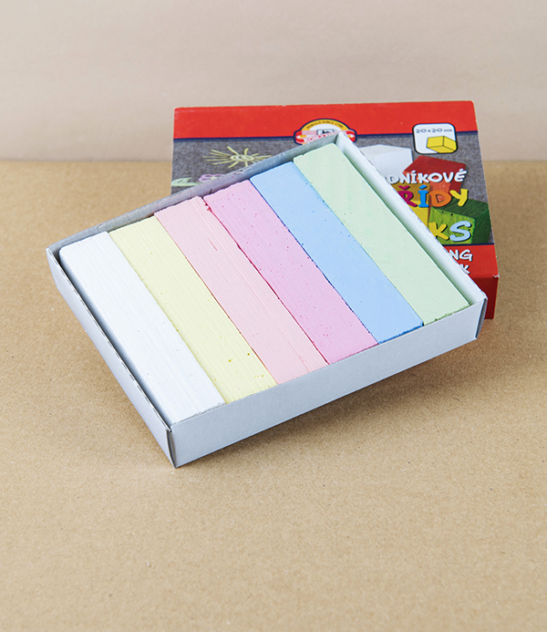 Koh-I-Noor Coloured Sidewalk Chalk, Set of 6