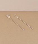 Korean bronze pickle fork, hand made 