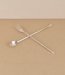 Korean bronze pickle fork, hand made 