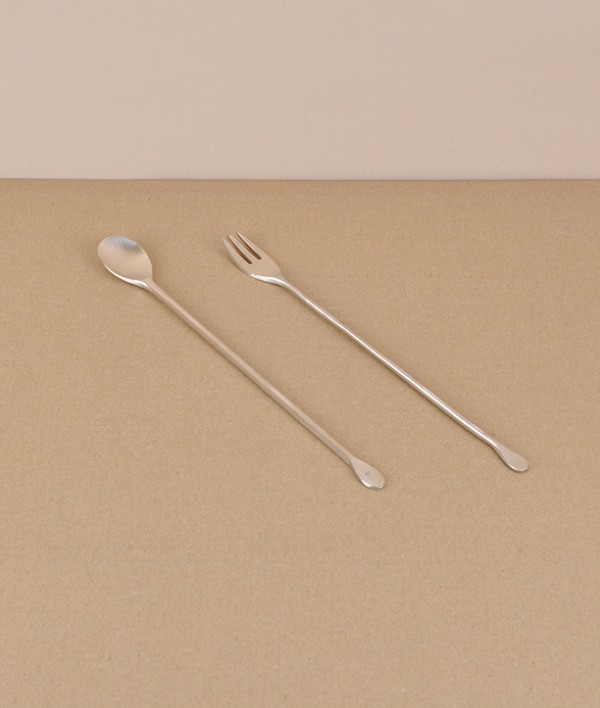 Korean bronze pickle fork, hand made 