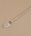 Korean bronze pickle fork, hand made 