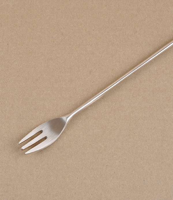 Korean bronze pickle fork, hand made 