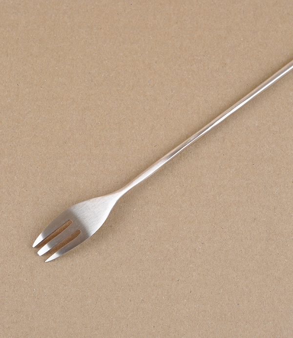 Korean bronze pickle fork, hand made 