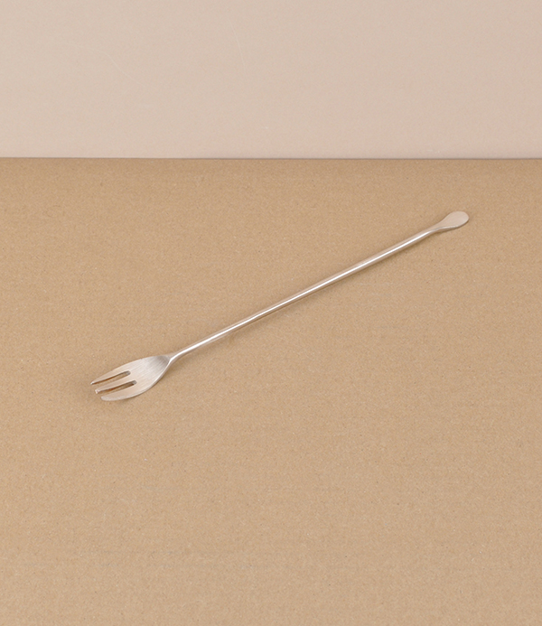 Korean bronze pickle fork, hand made 