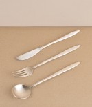 Korean bronze table fork, hand made 