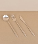 Korean bronze table fork, hand made 