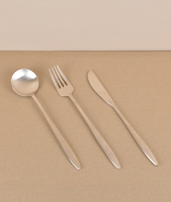 Korean bronze table fork, hand made 