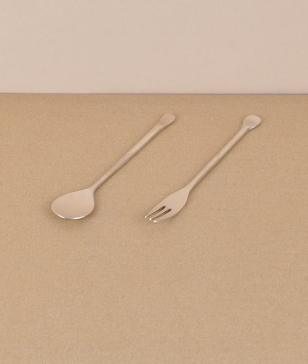 Korean bronze tea/cake spoon, hand made 