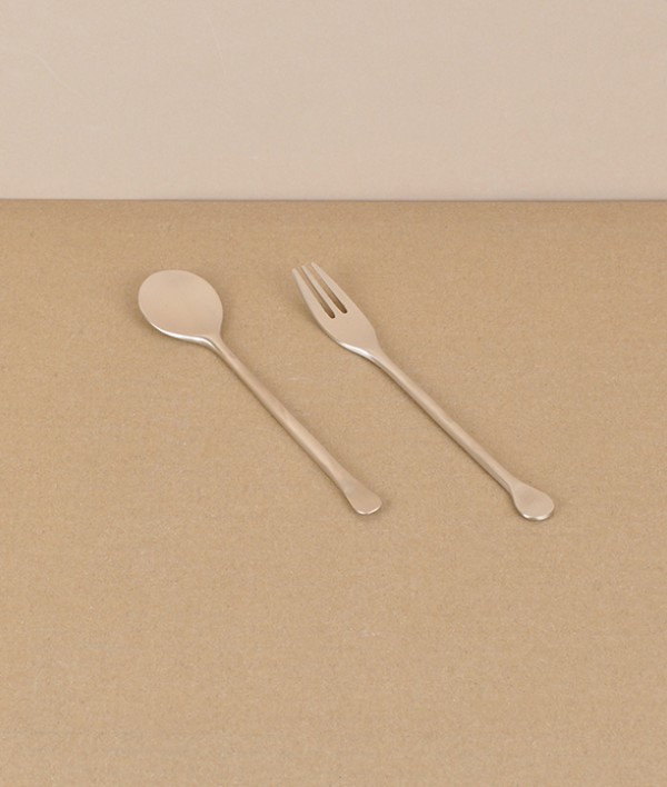 Korean bronze tea/cake fork, hand made 