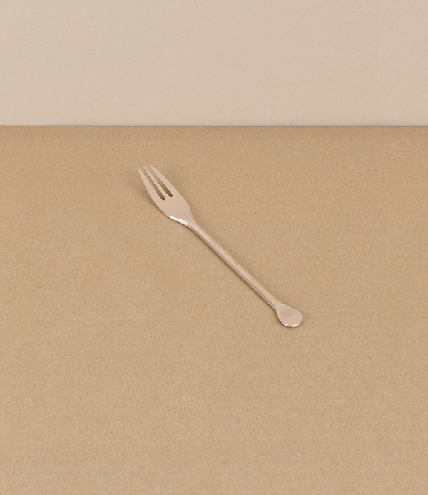 Korean bronze tea/cake fork, hand made 