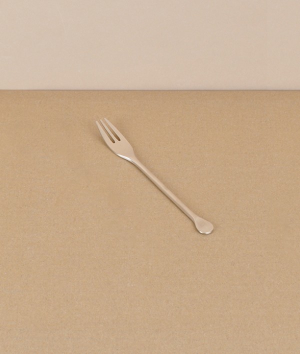 Korean bronze tea/cake fork, hand made 