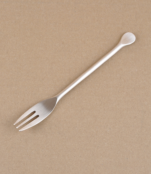 Korean bronze tea/cake fork, hand made 
