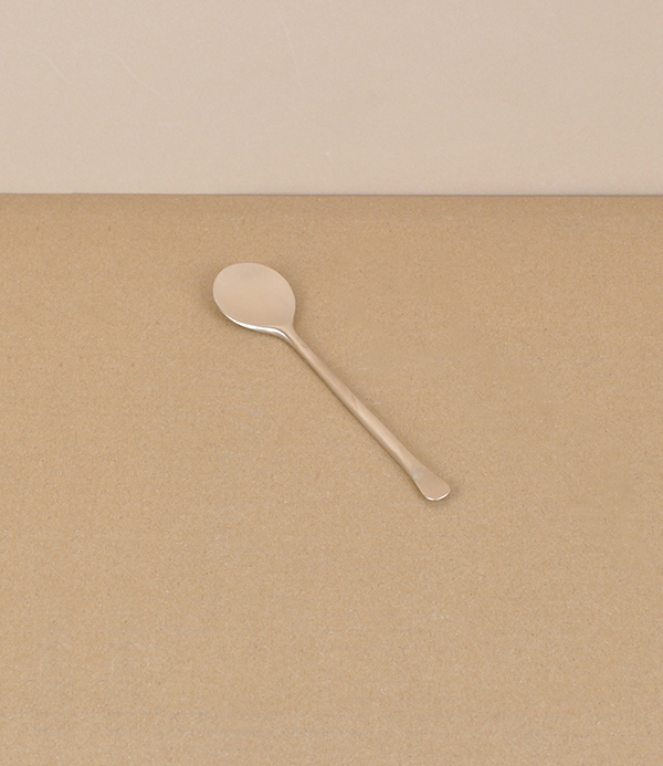 Korean bronze tea/cake spoon, hand made 
