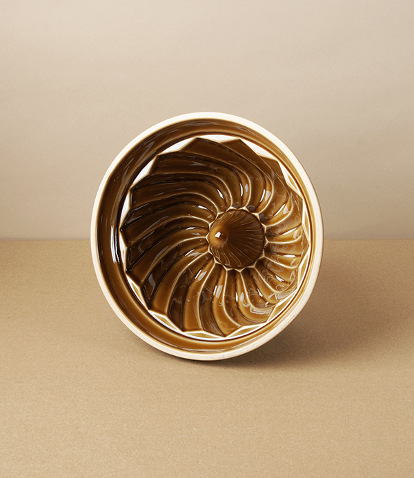 Japanese Earthenware Kouglof Mold