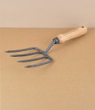 Krumpholz ash-handled 4 prong fork