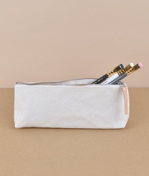 MD Kurashiki canvas pencil case