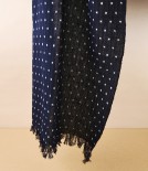 Kurume Kasuri 100% Cotton Scarf, Hotaruyuki Dot