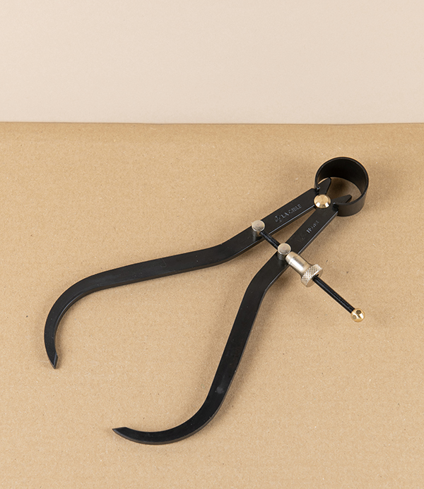 Ledin Outside Spring Caliper, Japanned Steel, 175mm