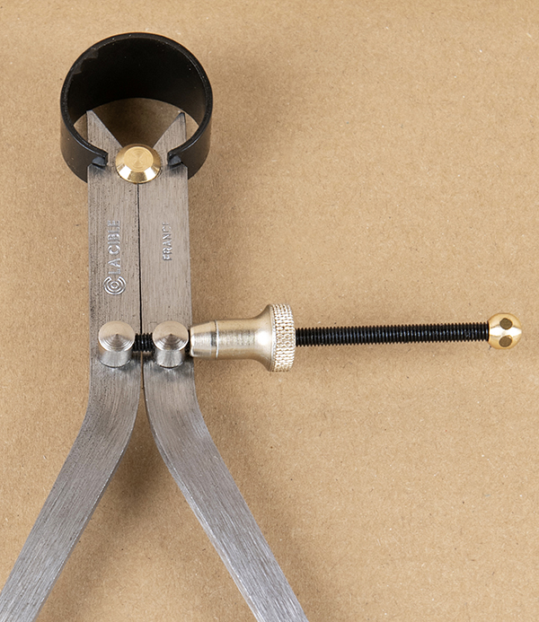 Ledin Outside Spring Caliper, Polished Steel, 175mm