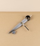 Ledin Spring Compass with Pencil Holder, Polished