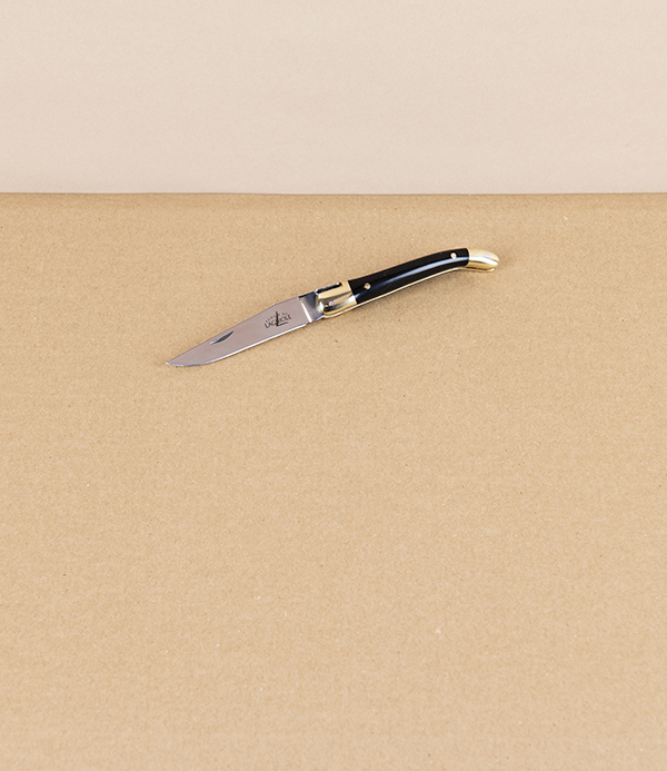 Forge de Laguiole Pocket Knife, Horn Handle, 7cm