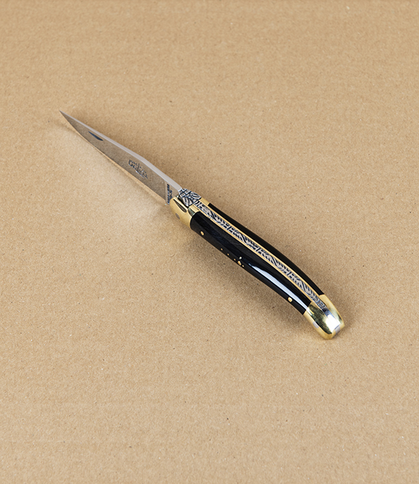 Forge de Laguiole Pocket Knife, Horn Handle, 9cm