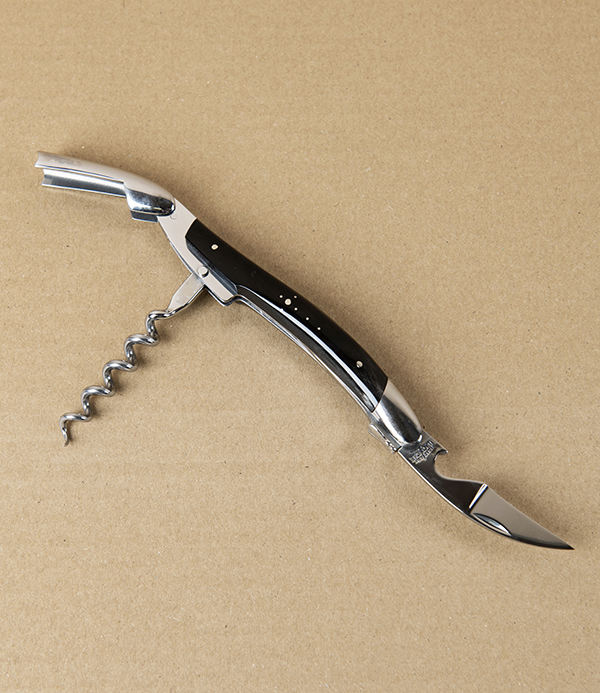 Forge de Laguiole Sommelier’s Knife & Wine Key, Horn Handle