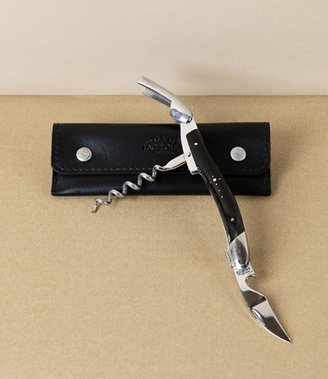 Forge de Laguiole Sommelier’s Knife & Wine Key, Horn Handle