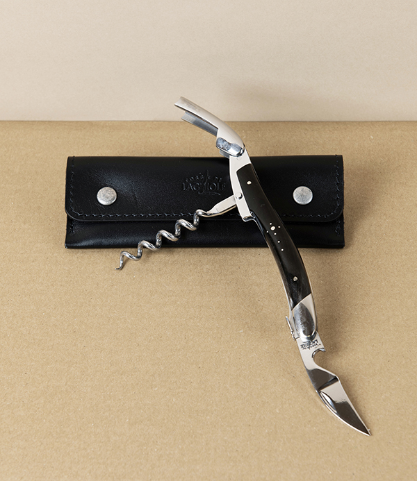 Forge de Laguiole Sommelier’s Knife & Wine Key, Horn Handle